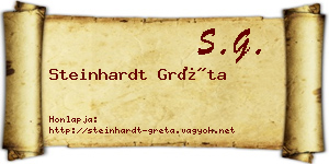 Steinhardt Gréta névjegykártya